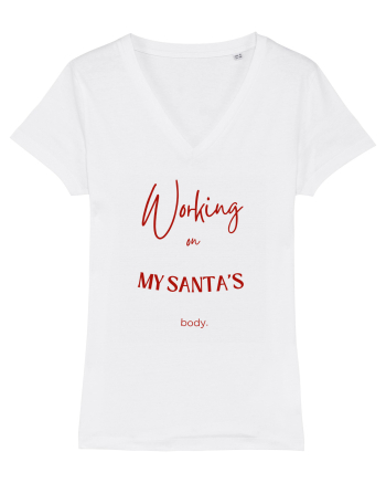 working on my santa s body White