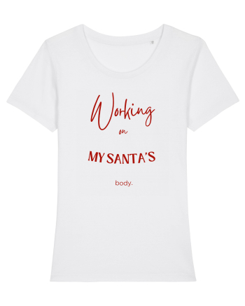 working on my santa s body White