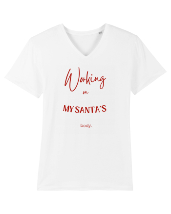 working on my santa s body White