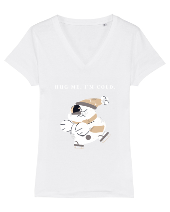 hug me i m cold White