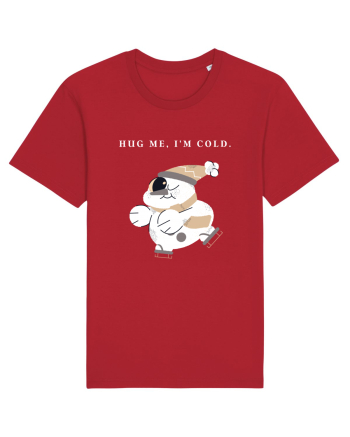 hug me i m cold Red