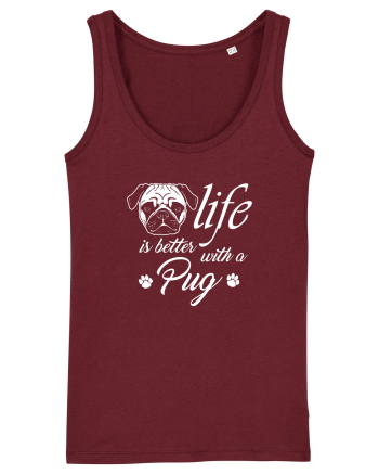 Pug life Burgundy