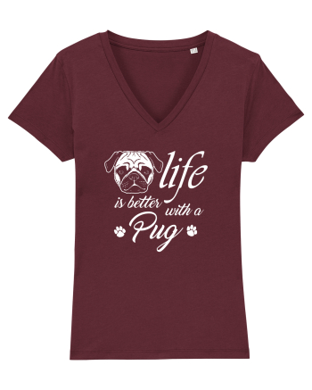 Pug life Burgundy