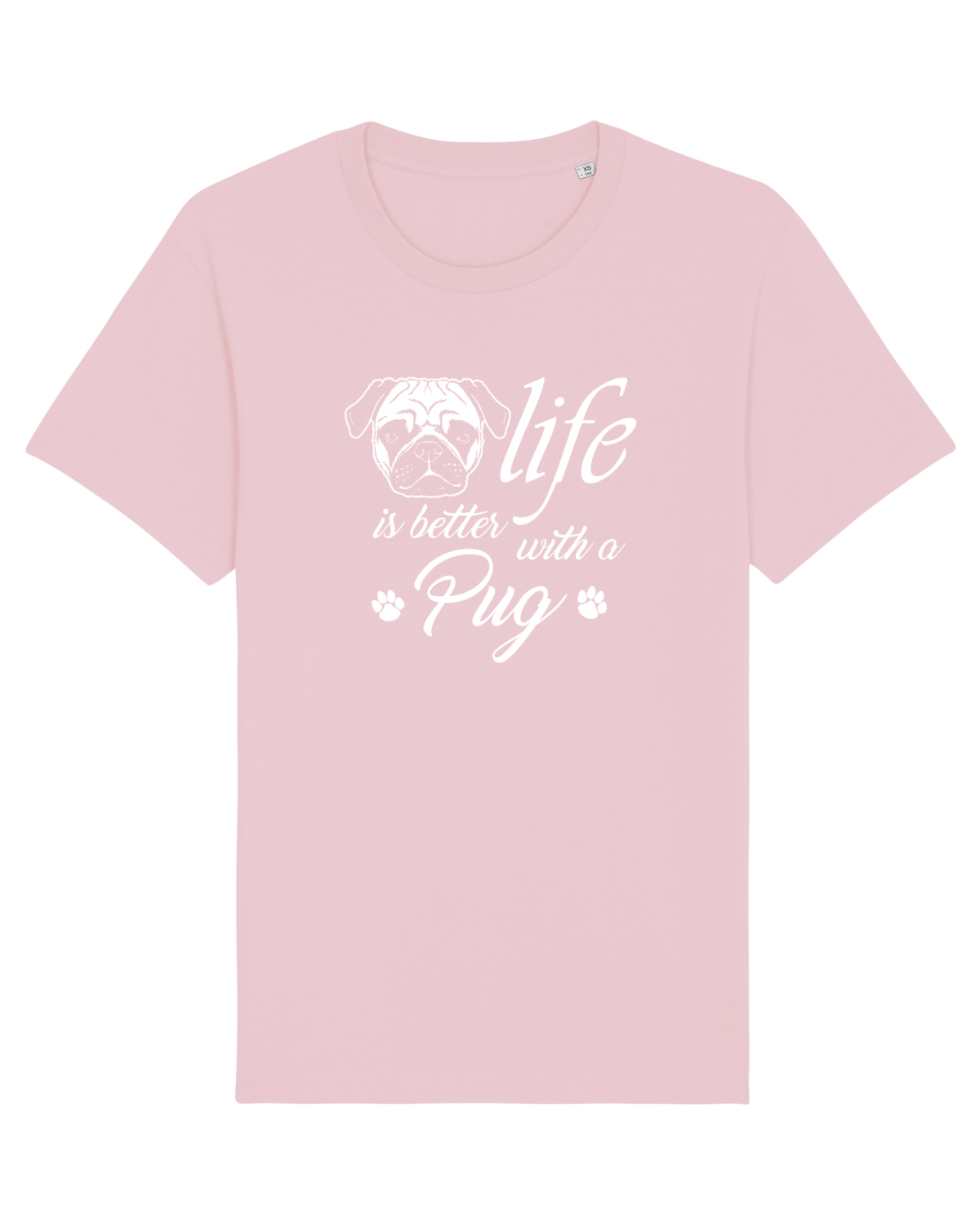 Tricou mânecă scurtă Unisex Rocker Cotton Pink