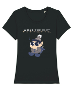 what the elf? Tricou mânecă scurtă guler larg fitted Damă Expresser