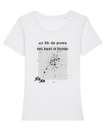 act like ... Tricou mânecă scurtă guler larg fitted Damă Expresser