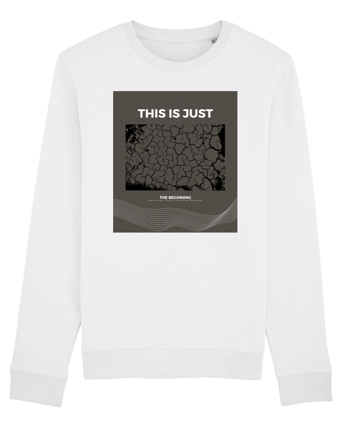 Bluză mânecă lungă Unisex Rise White