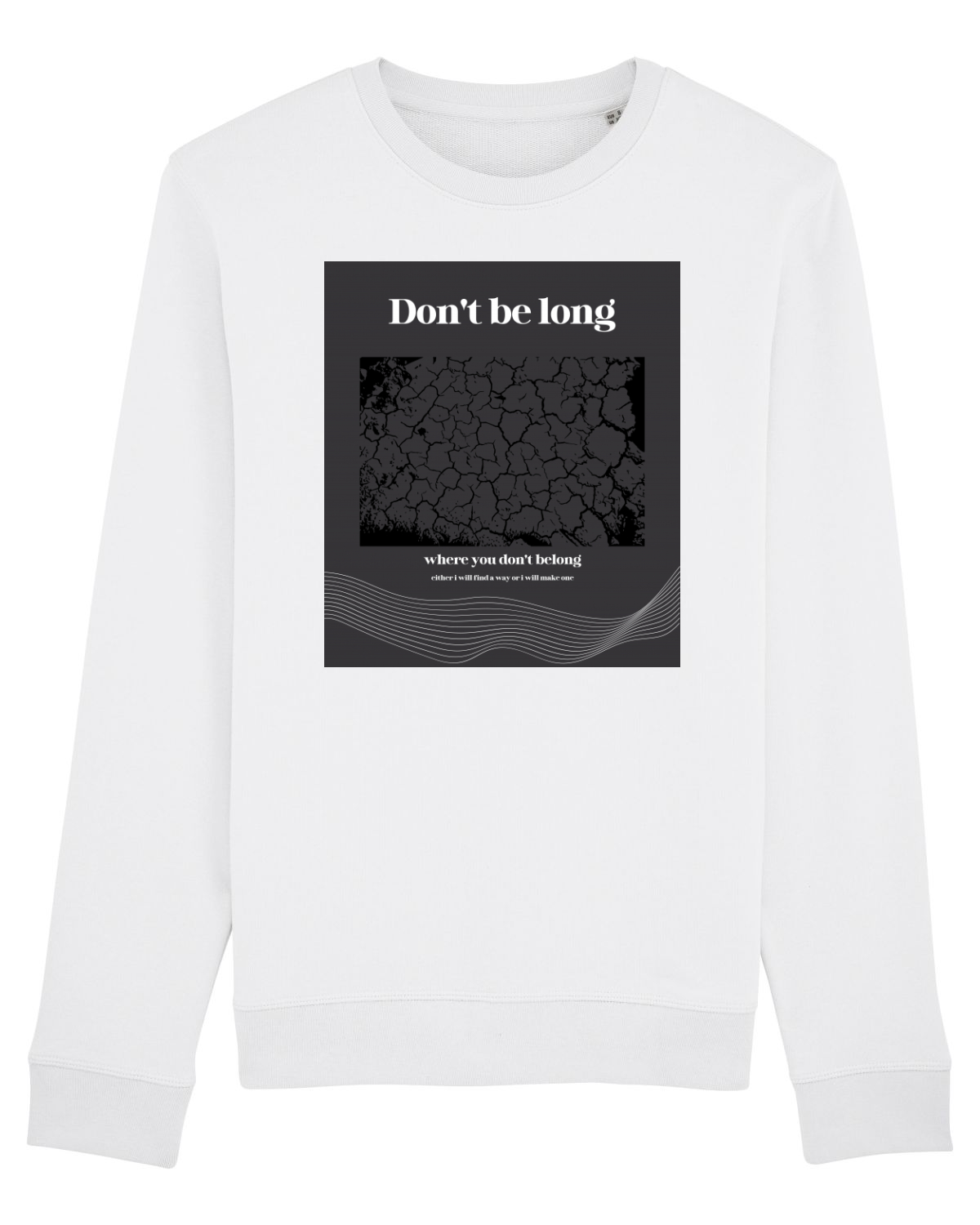 Bluză mânecă lungă Unisex Rise White