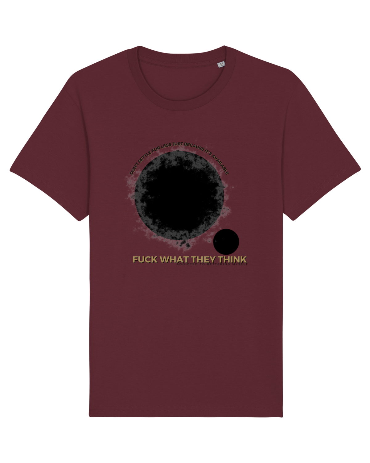 Tricou mânecă scurtă Unisex Rocker Burgundy