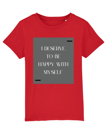 i deserve to be happy with myself Red