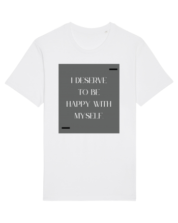 i deserve to be happy with myself White