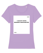 I am my own biggest supporter. Tricou mânecă scurtă guler larg fitted Damă Expresser