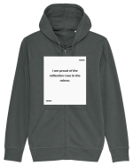 I am proud of the reflection I see in the mirror. Hanorac cu fermoar Unisex Connector
