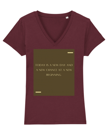 Today is a nwe day and a new chance at a new beginning. Burgundy