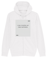I can control my own happiness. Hanorac cu fermoar Unisex Connector