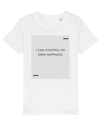 I can control my own happiness. White