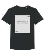 I can control my own happiness. Tricou mânecă scurtă guler larg Bărbat Skater
