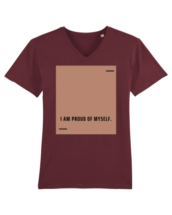 I am proud of myself. Burgundy