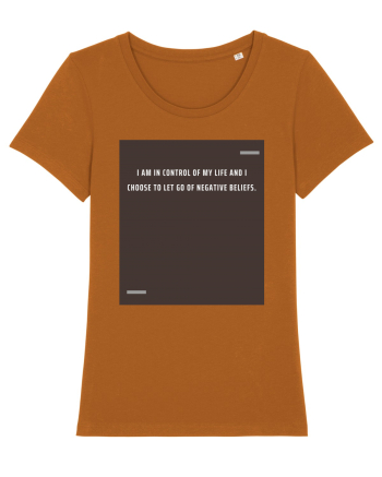I am in control of my life and I choose to let go of negative beliefs. Roasted Orange