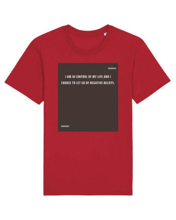 I am in control of my life and I choose to let go of negative beliefs. Red