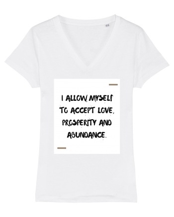 I allow myself to accept love, prosperity and abundance. White