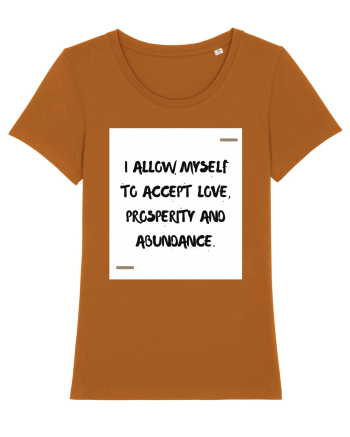 I allow myself to accept love, prosperity and abundance. Roasted Orange