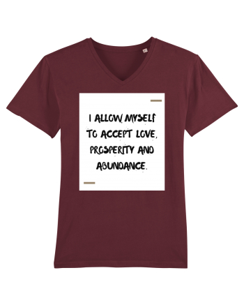 I allow myself to accept love, prosperity and abundance. Burgundy