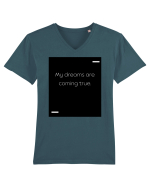 My dreams are coming true. Tricou mânecă scurtă guler V Bărbat Presenter
