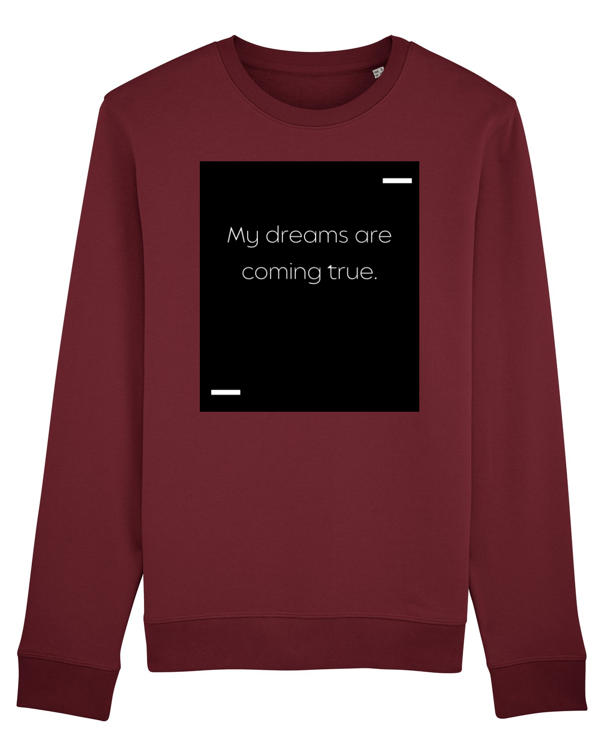 Bluză mânecă lungă Unisex Rise Burgundy
