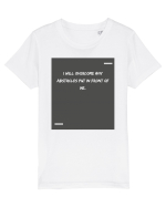 I will overcome any abstacles put in front of me. Tricou mânecă scurtă  Copii Mini Creator
