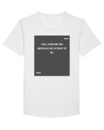 I will overcome any abstacles put in front of me. Tricou mânecă scurtă guler larg Bărbat Skater