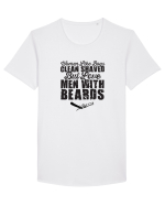 Beards Tricou mânecă scurtă guler larg Bărbat Skater