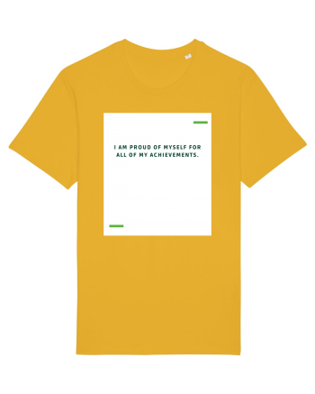 I am proud of myself for all of my achievements. Spectra Yellow