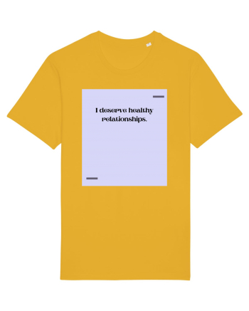 I deserve healthy relationships. Spectra Yellow