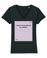 I believe in myself and my abilities. Tricou mânecă scurtă guler V Damă Evoker