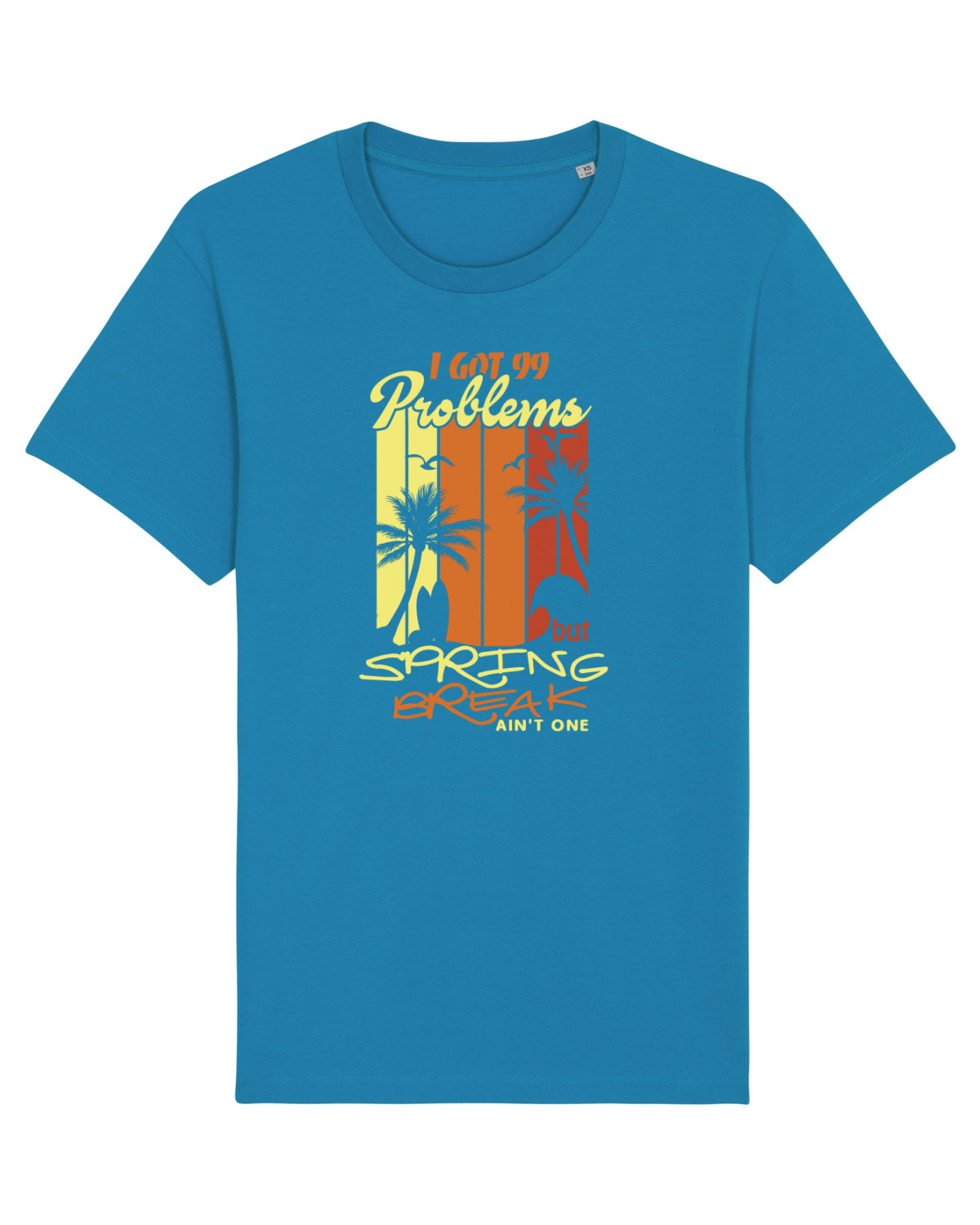 Tricou mânecă scurtă Unisex Rocker Azur