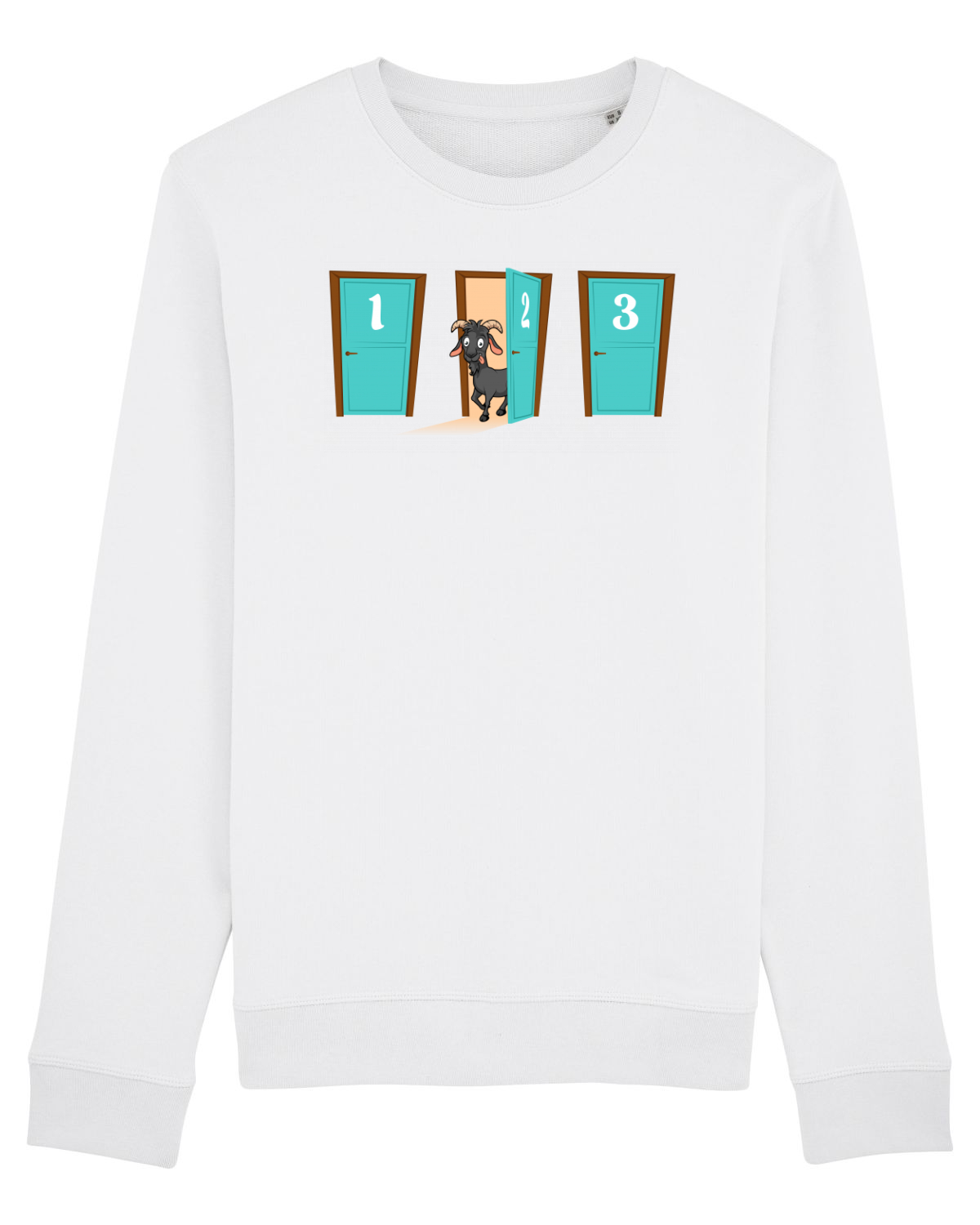 Bluză mânecă lungă Unisex Rise White