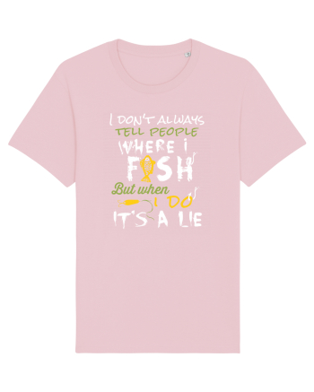 Fishing quote Cotton Pink