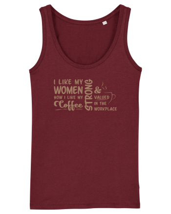 Women like coffee Burgundy