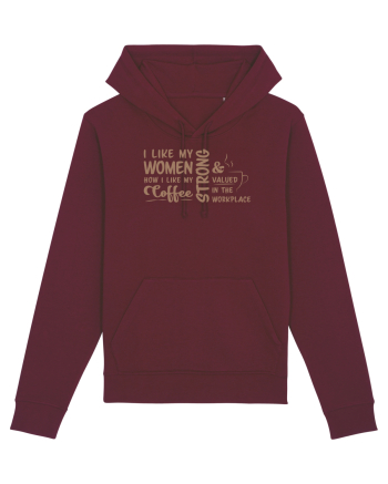 Women like coffee Burgundy