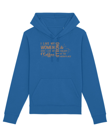 Women like coffee Royal Blue