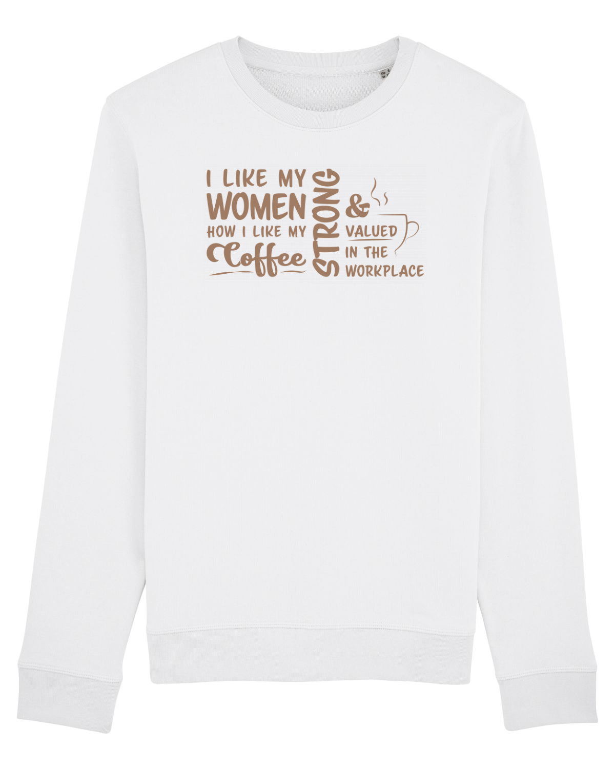 Bluză mânecă lungă Unisex Rise White