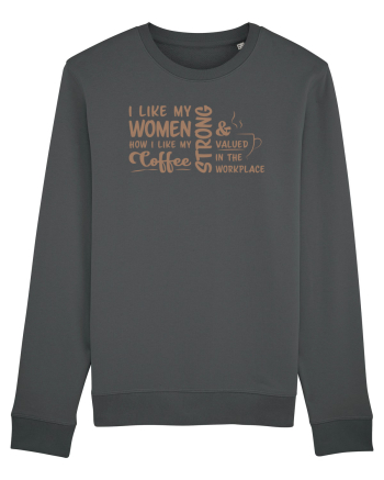 Women like coffee Anthracite