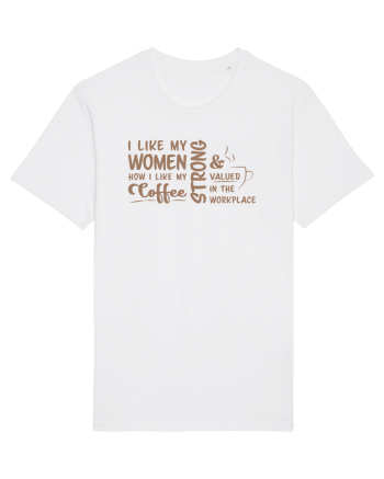 Women like coffee White