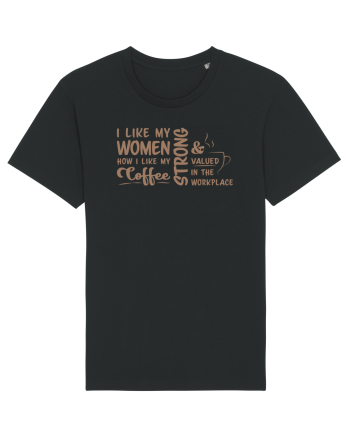 Women like coffee Black