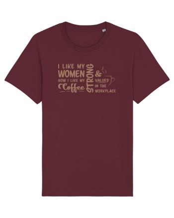 Women like coffee Burgundy