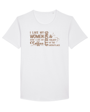 Women like coffee White