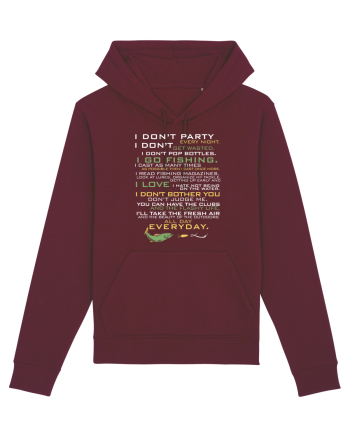 Fisherman statement Burgundy