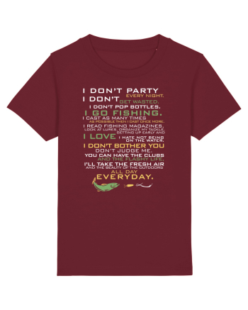 Fisherman statement Burgundy