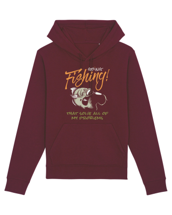 Going Fishing Burgundy
